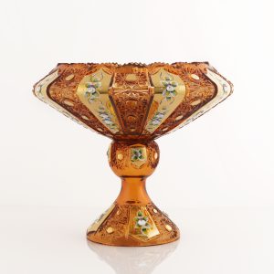 میوه خوری روگاشکا مورانو گل برجسته عسلی